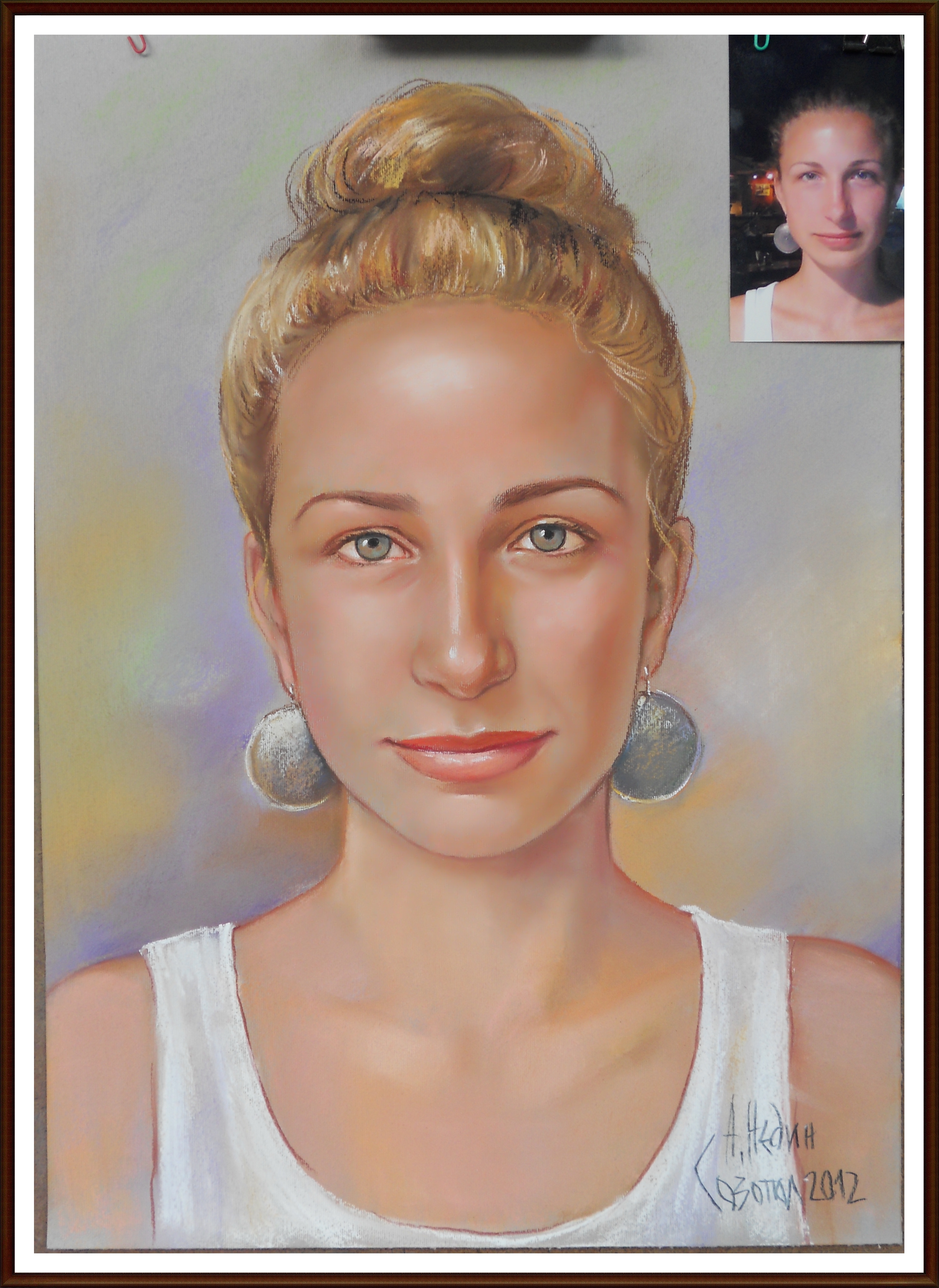Портрет на Момиче Рисуван от Снимка/сух пастел