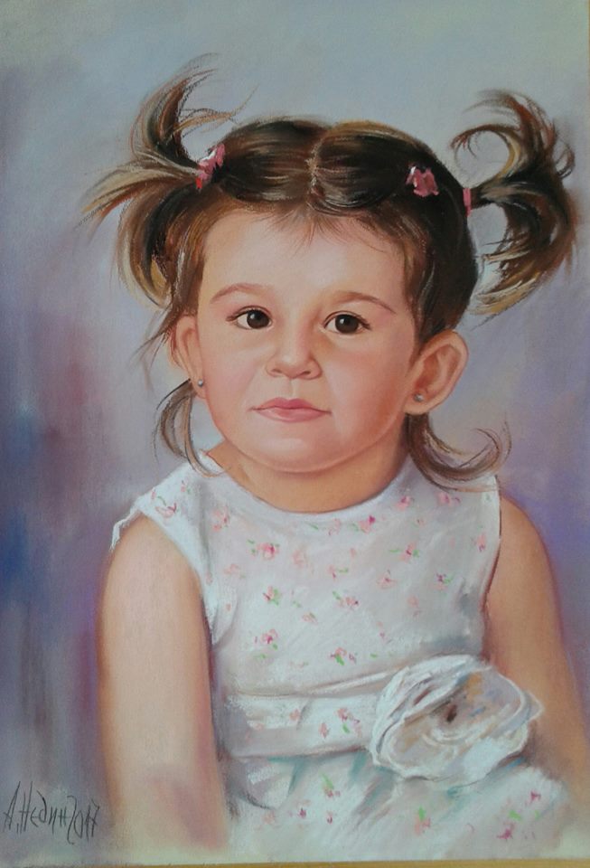 Ангелина Недин-Портрет на дете по снимка